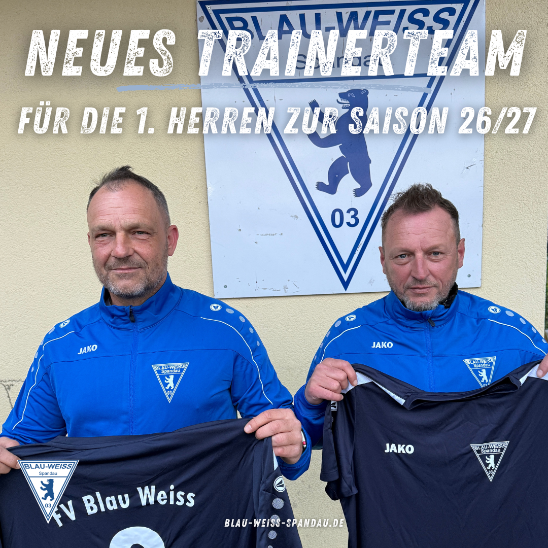 Neues Trainerteam für die 1. Herren zur Saison 26/27